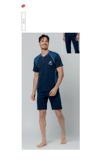 Lotto Pigiama Uomo corto in cotone estivo 3Pezzi LP1232T LP1232T
