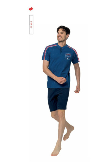 Lotto  Pigiama Uomo corto in cotone estivo mezza manica LP1234