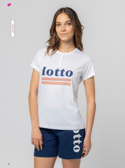 LOTTO Pigiama donna in cotone estivo mezza manica LP5245