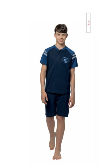 LOTTO Pigiama ragazzo corto in cotone mezza manica LP4227