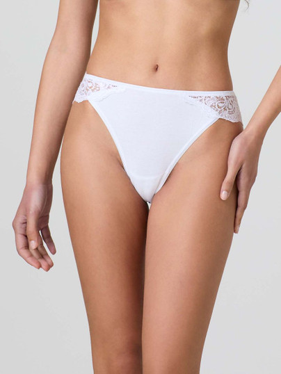 6 Pezzi Slip Donna Jadea 789 in Cotone con bordi in Pizzo