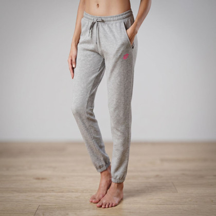 LOTTO Pantalone tuta donna in cotone, elastico in vita e polsini alle cavilgie LA1017