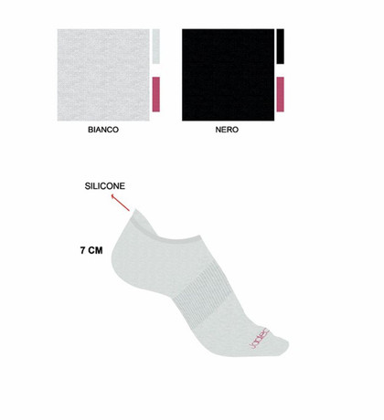 Jadea Minicalza Donna (6paia) in spugna con tallone alto JCS301
