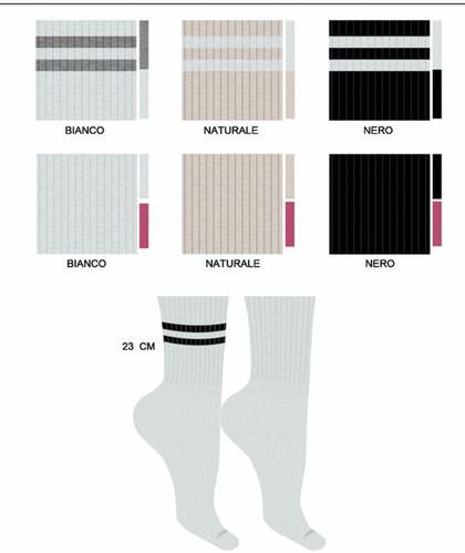 JADEA Calza Corta Donna (6paia) in spugna JCS302