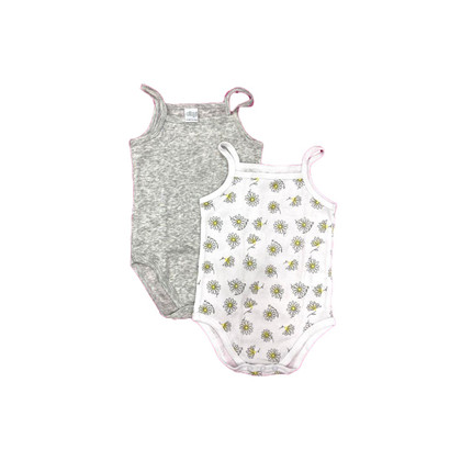 2 Body Fantasia Neonata Spalla Stretta Ellepi in Cotone 100% Fantasie Assortite