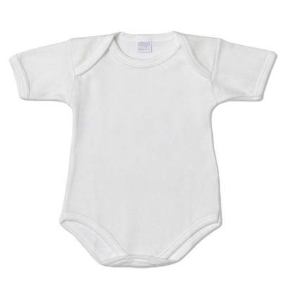 2 Body Neonato Neonata Mezza Manica Ellepi AF801 in Lana e Cotone
