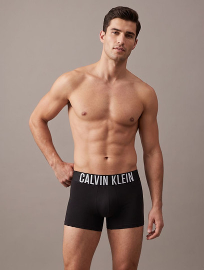 Calvin Klein (3 Pezzi) Boxer uomo in cotone elasticizzato con logo a contrasto 3608A