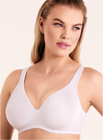 INFIORE Reggiseno sfoderato senza ferretto in cotone elasticizzato spalline regolabili Coppa C New Cleo