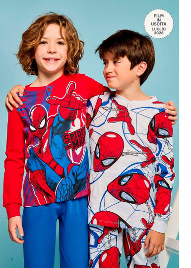 SPIDERMAN Pigiama bambino manica lunga in cotone interlock MV40M7803