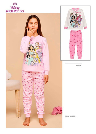 PRINCESS Pigiama bambina manica lunga in cotone interlock DY50A5492 SABOR