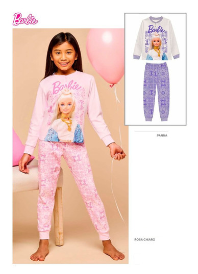 BARBIE Pigiama bambina manica lunga in cotone interlock MT50L8959 SABOR