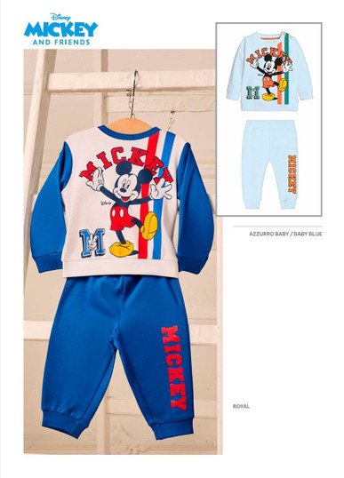 MICKEY Pigiama neonato manica lunga in cotone interlock DY32K9134 SABOR
