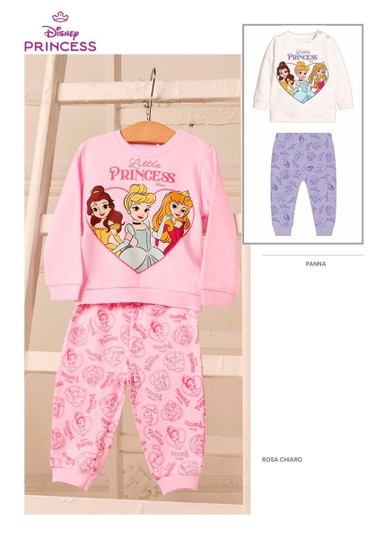 PRINCESS Pigiama neonata manica lunga in cotone interlock DY32U0205 SABOR