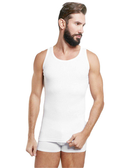 3 Pezzi Canottiera Uomo Spalla Larga in Cotone Pettinato VL1500.B Nottingham