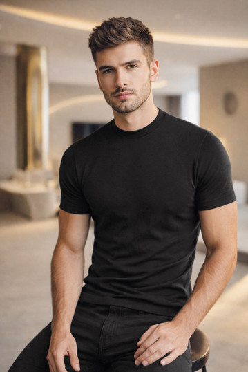 SPERONI Maglia uomo mezza manica in cashmere 6510