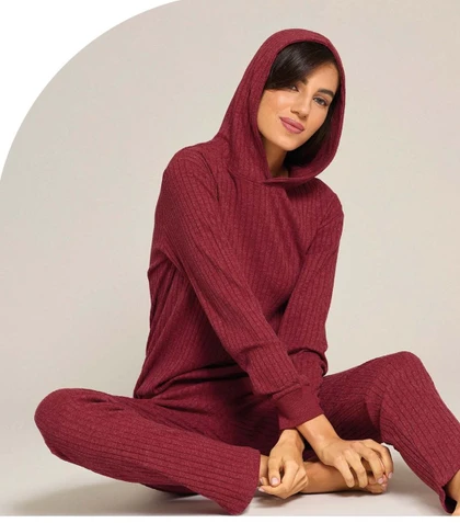 Jadea Tuta Donna Invernale con Cappuccio in Misto Cotone 5295