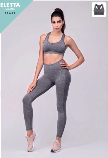 Eletta Milano Top Sportivo Donna Seamless in Microfibra EL-F121