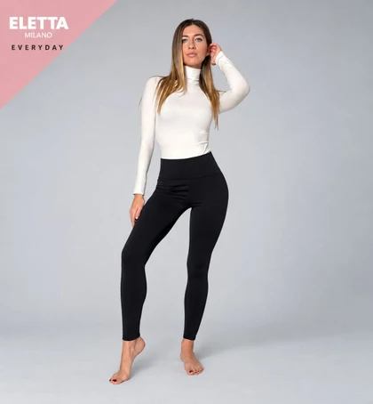 Eletta Milano Leggings Donna Felpato Pancia Piatta Elasticizzato EL15102