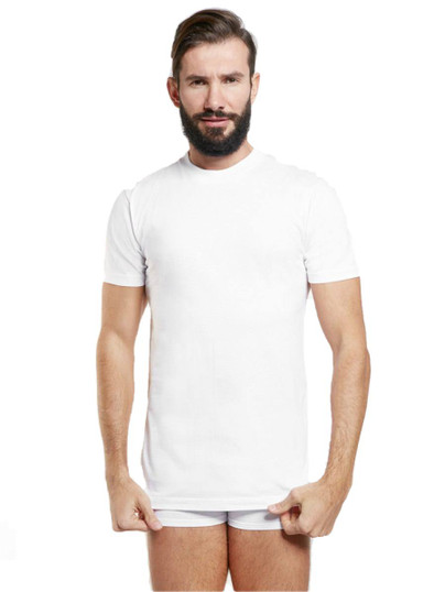 3 Pezzi T-Shirt Uomo Mezza Manica Girocollo Nottingham T41C in Cotone Pettinato