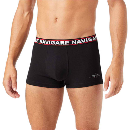 Navigare 322 (6 pezzi) Boxer Uomo Cotone Elasticizzato Elastico Esterno - Offerta Multipack