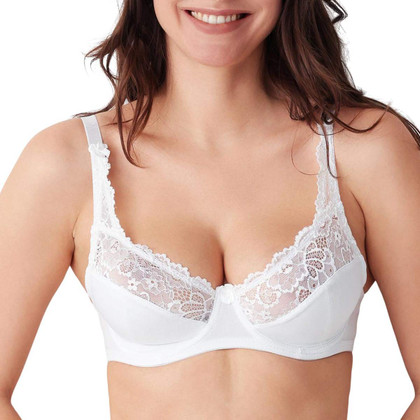 Cotonella Reggiseno con Ferretto in Microfibra con Inserti in Pizzo Aurora - Art. CD055