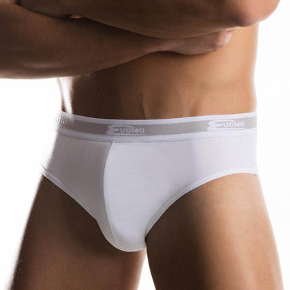 Cotonella 2383 (6 Pezzi) Slip Uomo con Elastico Esterno in Cotone Bielastico - Offerta Multipack