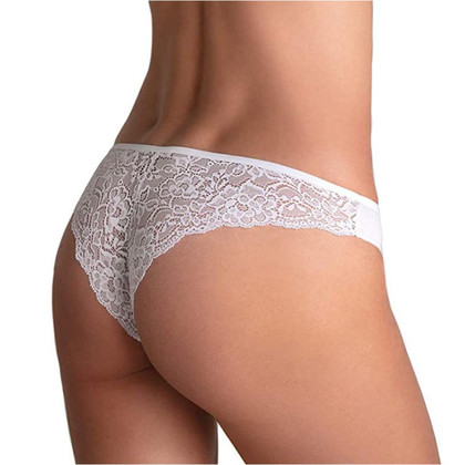 12 Pezzi di Brasiliana L'Altra Cotonella GD284 Midi con inserti in pizzo