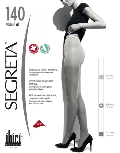 Ibici Segreta Collant  140 den Riposante Compressione 18/22 mmHg