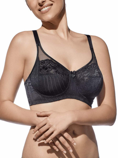 SELENE Reggiseno Donna Senza Ferretto con Inserti in Pizzo (Coppa C) Scarlett