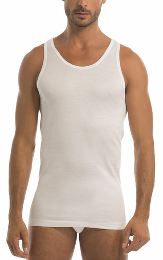 Garda 030 (3 Pezzi) Canotta Intima Uomo Spalla Larga in Cotone Filo di Scozia - Offerta Multipack