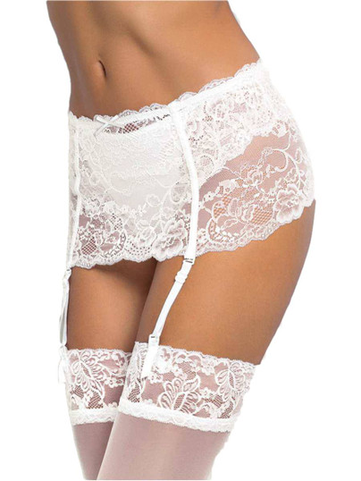 Reggicalze Donna Sielei 1979 Interamente realizzato in setoso pizzo