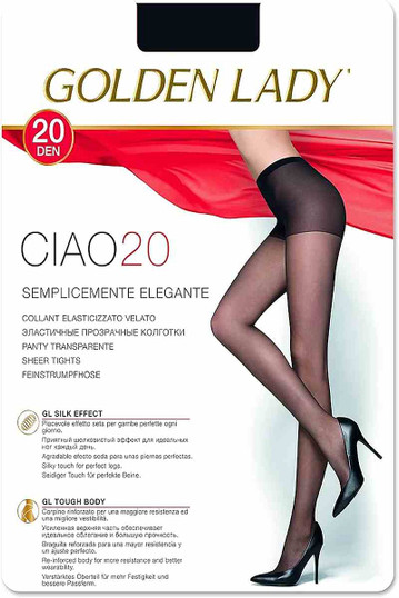 Golden Lady Ciao 20 (10 Paia) Collant Donna Velato 20 Denari - Offerta Multipack