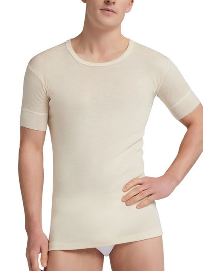 2 Pezzi Maglia Uomo Liabel 05167 33 Mezza Manica Girocollo in Lana