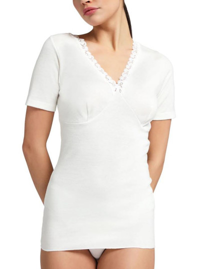 Maglia Donna Liabel 5321 926 Mezza Manica con Formaseno ed inserto in pizzo