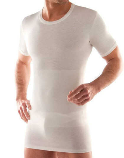 Maglia Uomo Liabel 05140 813 Mezza Manica in Lana con Fascia supporto Lombare