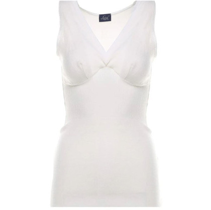 2 Canottiere Donna Liabel 016 736 Spalla Larga con Formaseno in Lana Pesante 80%