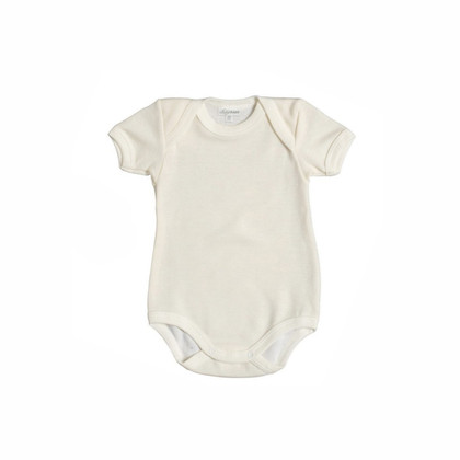 3 Body Neonato Neonata Liabel 02828C Mezza Manica Bianco e Fantasia in Interlock