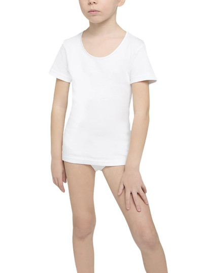 T-Shirt girocollo bordo raso MM bimba, caldo cotone 2828 26R LIABEL