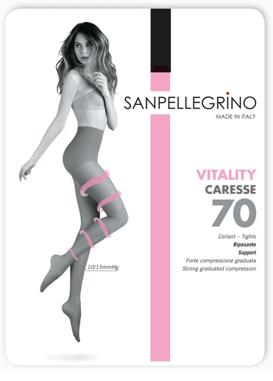 San Pellegrino (5 paia) Caresse Collant Donna Riposante 70 Den - Offerta Multipack