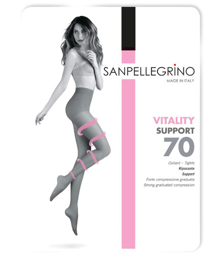 San Pellegrino  (5 Paia) Support 70 Collant Donna 70 Den Riposante Punta Resistente - Offerta Multipack