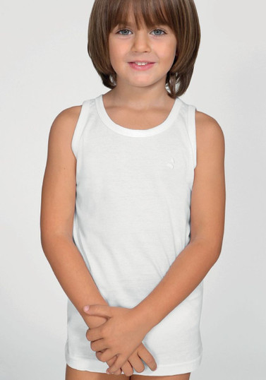 6 Pezzi Canottiera Bambino Spalla Larga 13021 Navigare in Cotone premium