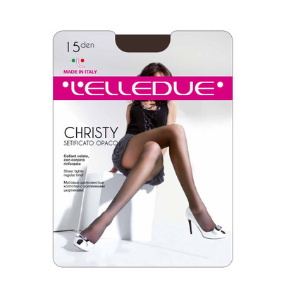 6 Paia Collant Elledue Christy 15 Den Corpino Rinforzato - Anche Taglie Calibrate