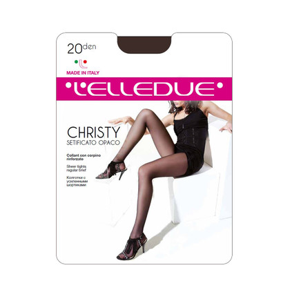 6 Paia Collant Elledue Christy 20 Den Corpino Rinforzato- Anche Taglie Calibrate