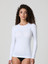 Jadea Maglia Donna Manica Lunga Girocollo in Cotone Elasticizzato 4055