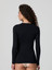 Jadea Maglia Donna Manica Lunga Girocollo in Cotone Elasticizzato 4055