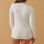 Maglia Donna Manica Lunga con Scollo Lollo Ampio in Cotone Elasticizzato JADEA 4056
