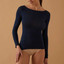 Maglia Donna Cachmere Scollo a Barca Manica Lunga Modal e Cashmere Jadea 4064