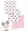 Set da 3 pezzi Quadrato Ellepi Disney in cotone garzato Fantasie Minnie e Mickey