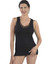 3 Pezzi Canottiere Donna Mabrat MMDB99 Spalla Larga Lana e Cotone con Intarsi in Macramé - Made in Italy
