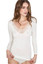 Maglia Intima Donna Manica Lunga in Lana con Inserti in Pizzo Madiva Agnese